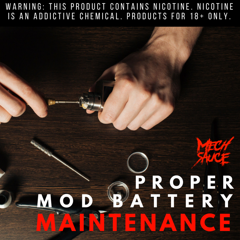 how to maintain your mod battery